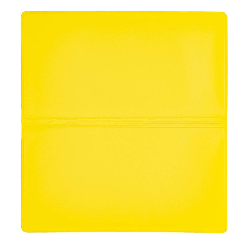 CAROUSELCHECKS Yellow Vinyl Checkbook Cover, Top Tear Personal Vinyl Checkbook Cover - Image 4